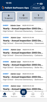 Ops app Home screen.